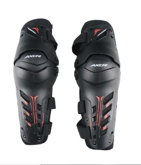 AXOR IMPACT-X KNEE GUARD BLACK RED