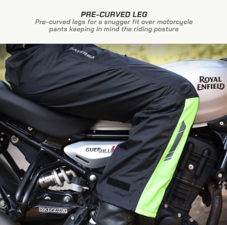 B100 Waterproof Motorcycle Rain Pants - Image 3