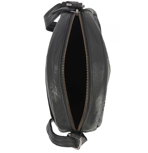 Harley-Davidson Women's Washed H-D Canteen Crossbody Bag Purse – Black - Image 3