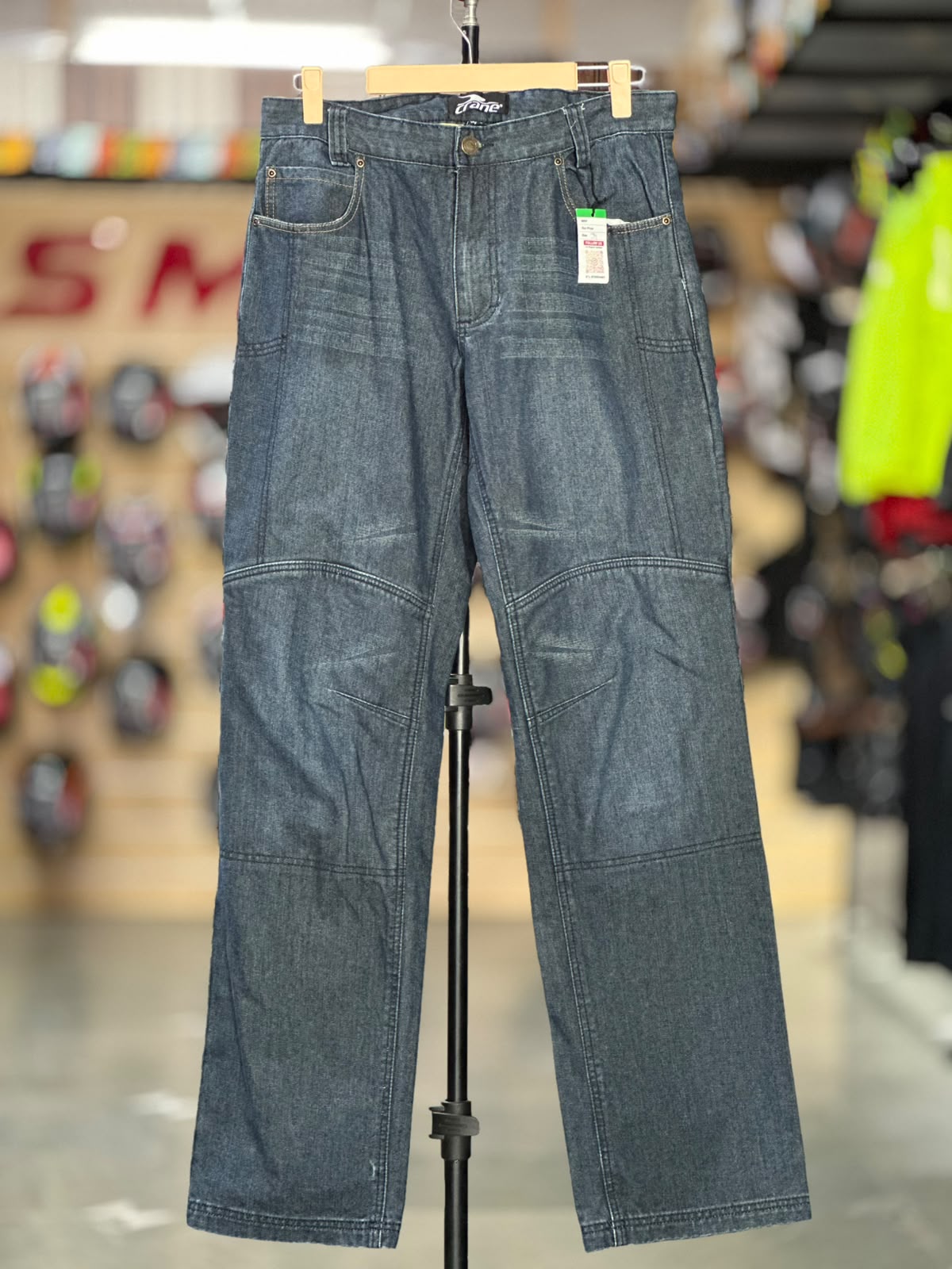 CRANE DENIM RIDING PANT WITH LEVEL 2 PROTECTION SIZE 34 WAIST