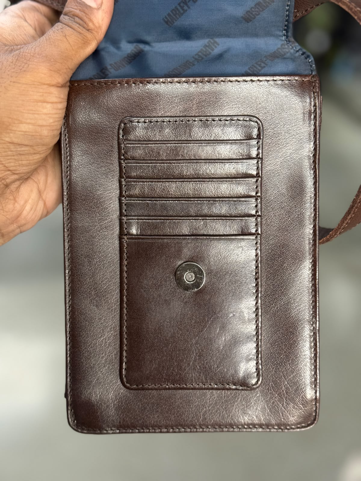 HARLEY DAVIDSON LEATHER SLING BAG - Image 3